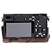 MegaGear Sony Alpha A6500 (up to 16-70mm Lens) Ever Ready Leather Camera Case and Strap, with Battery Access - Dark Brown - MG1015