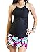 Oceanlily Halter Women's Swimsuit TANKINI TOP Black
