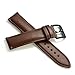 Gear S2 Classic Watch Band, Wollpo Premium Leather Bands with Bukle Spring Bar Replacement Watch Band for Samsung Gear S2 Classic Smartwatch (Leather, Brown)