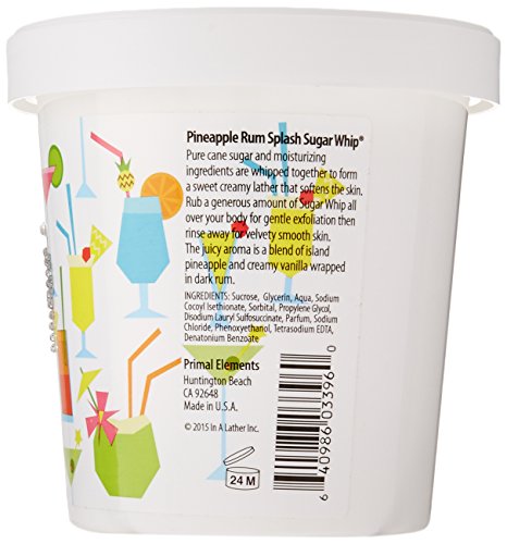 Primal Elements Sugar Whip, Pineapple Rum Splash, 10 Ounce