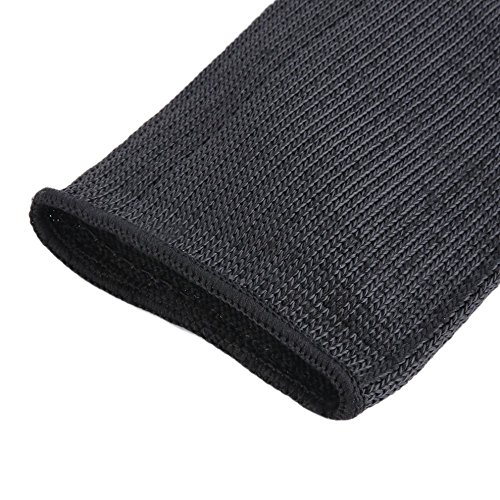 Buwico Black Kevlar Sleeve 355mm Arm Protection Sleeve Level 5 Anti- Cut Industrial Sleeves Burn Resistant Sleeves Anti Abrasion Safety Level 5 (1 Pair Sleeves) - Thumbnail 3