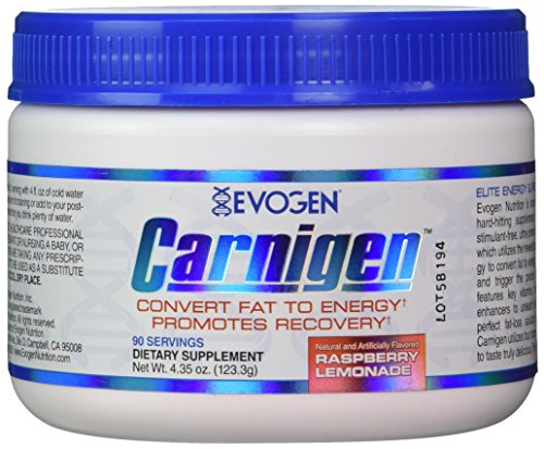 Evogen Carnigen Raspberry Lemonade 90/SERV, 4.35 Ounce Evogen Carnigen Raspberry Lemonade 90/SERV, 4.35 Ounce