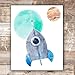 Kids Space Decor Art Prints (Set of 4) - Unframed - 8x10s | Living Room Décor | Classroom Décor | Bedroom Wall Art | Bedroom Wall décor