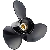 SOLAS 5111-093-10 Amita 3 Aluminum 3-Blade Propeller - RH, 9.25" Diameter x 10" Pitch x 14-Spline , Black