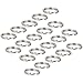 Hamosky 15mm 304 Stainless Steel Key Ring Key Chain Key Link Connector (100Pcs)