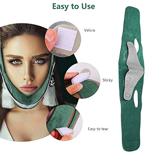 Facial Lifting Strap Double Chin Reducer, V Line Face Lift Mask Head Strap for Women Face