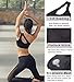 RUNNING GIRL Sports Bras for Women, Padded Backless One Shoulder Sports Bra Pack Medium Support