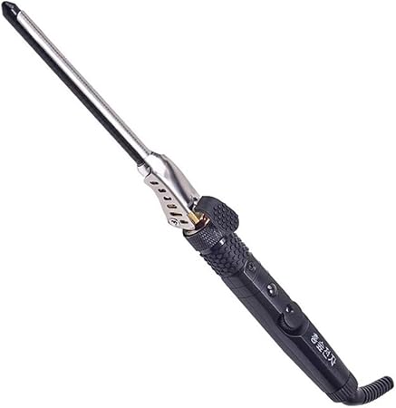 Amazon Co Jp セラミックは 髪のパーマネントカーリングアイロンパーマ 超小型ウェーブカーリーヘアシングルチューブ360度回転ヘアスティックを傷つけません 9mm ホーム キッチン