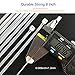 HS Clear Zip Ties 8 Inch (Bulk-1000 Pack) Nylon Cable Ties 40 Lbs Self-Locking Wire Ties for Electronics Organizer