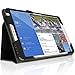 iGadgitz U3136 PU Leather Folio Case Cover with Hand Strap, Multi Angle Viewing Stand, Auto Sleep Wake and Screen Protector Compatible with Samsung Galaxy Tab S 8.4
