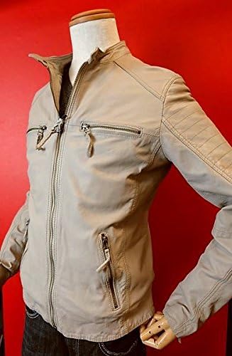 スペイン製スタンドレザーブルゾン ベージュ Foiz Gov Ae