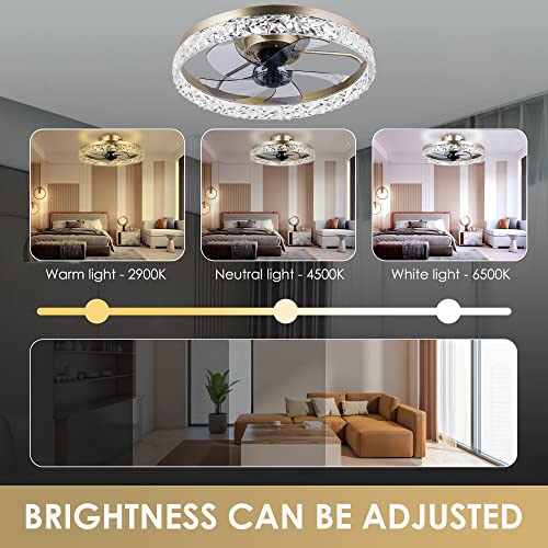 Kamlam Modern Low Profile Ceiling Fan and Remote, 20\