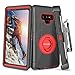 BENTOBEN Case for Galaxy Note 9, Shockproof Heavy Duty Rugged Hybrid Hard PC Soft Silicone Bumper Full Body Protective Phone Case Cover with Kickstand Belt Clip Holster for Samsung Galaxy Note 9, Red