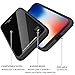 iPhone X Case, (TPU + Glass)2 in 1 Shock Absorption Double Protection Military-Grade Defender Hybrid Case Cover for iPhone X – Black