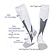 2/3Pairs Compression Socks, 20-30 mmhg Medical Sport Nursing Compression Socks for Men Women Marathon Maternity Pregnancy Flight Shin Splints Edema Varicose Veins(Men8-14in Women8-15in)