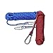 Rock Climbing Rope, 12mm Diameter Outdoor Hiking Accessories High Strength Cord Safety Rope(10m,32ft)(20m,64ft) (30m,94ft) (Blue, 98ft)