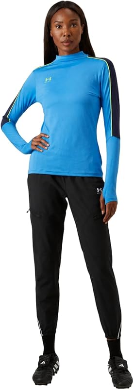 UA W Challenger Couche intermédiaire Bleu Atlantis/Jaune Haute visibilité - XL