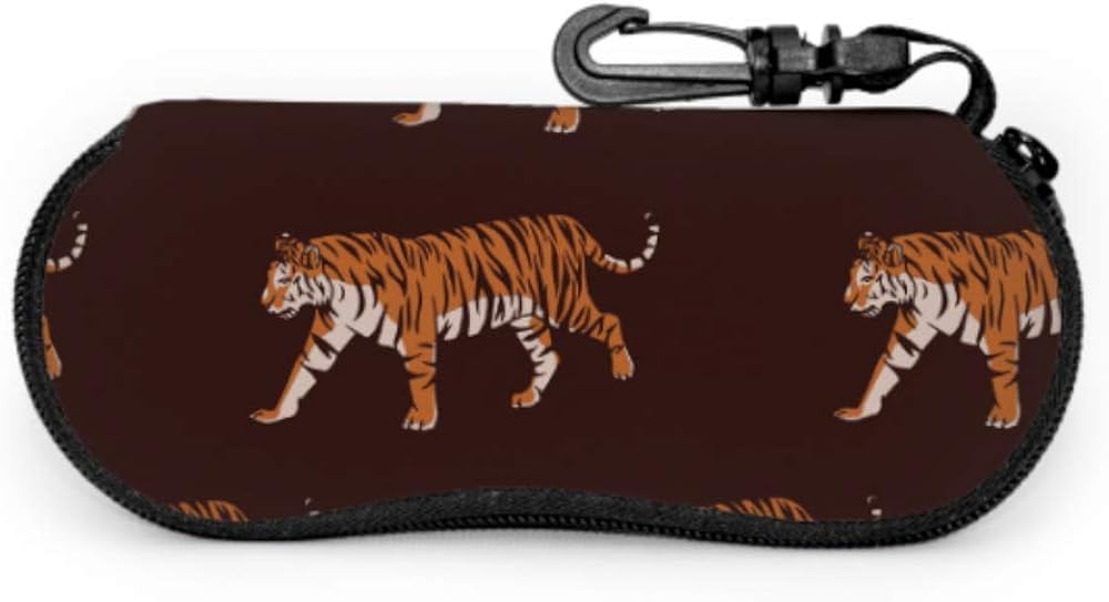 Ferocious Bengal Tiger In Forest Sunglass Case For Men Glasses Cases