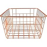 2 pack Rose Gold Wire Basket Organizing Storage Crafts Decor Kitchen 11