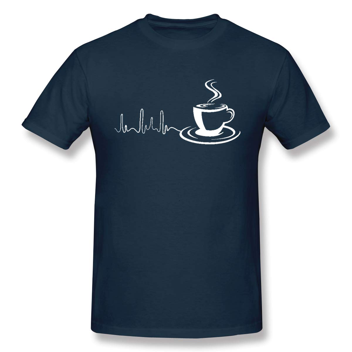 Ashmak S Coffee Heartbeat Awesome Coffee Lover Gift T Shirts Navy