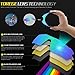 TOREGE Polarized Sports Sunglasses for Men Women Cycling Running Driving TR033(Transparent Gray&Black Tips&Green Lens)