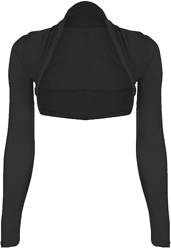 ladies black bolero cardigan