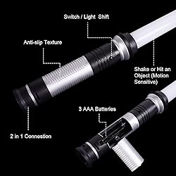 OSDUE Light Up Saber with Sound, 7 Colors