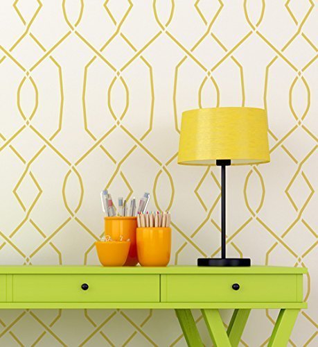 image for Stencilit Moorish Trellis Wall Stencil for Painting - Expedited 3 days