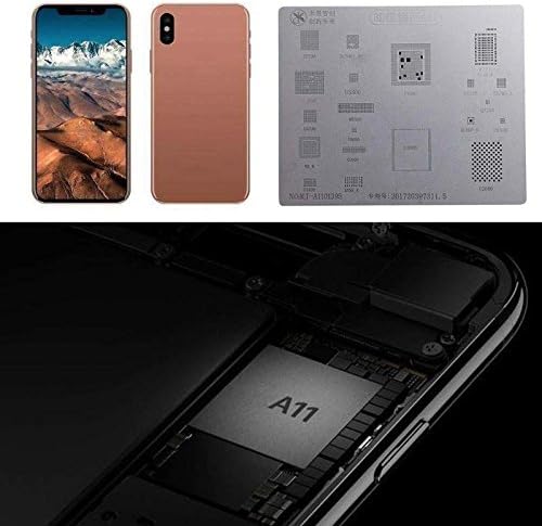 Lexiesxue 3D BGA Reball Stencil A8 A9 A10 A11 stencil tin plate Metal 3D IC Chip Reballing Solder Template Reapir Tool for iPhone 6S/7