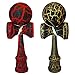 KENDAMA TOY CO. 2 Pack The Best Kendama for All Kinds of Fun (Full Size) - 2-Pack - Awesome Colors: Red/Black Crackle & Gold/Black Crackle -Solid Wood -Create Better Hand and Eye Coordination