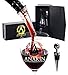 Wine Aerator Pourer and Wine Bottle Stopper Gift Set by Anakin -Attachable Clear Decanter Spout and Stainless Steel Wine Bottle Cork Kit
