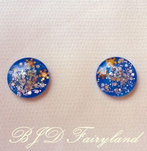 Blythe eye chips eyes first snow blue sky 14mm 1 pair made by BJD fairyland