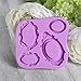 KALAIEN Frame Sugarcraft Oval Mirror Frames Silicone Mold Baking Tools