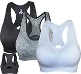 Cabales KINYAOYAO Women's Plus Size Ultimate Comfy Medium Support Sport Bra 3 Pack or 1 Pack