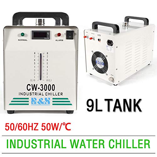 Industrial Chiller CW-300 220V Water Chiller 9L Water Cooling Chiller for CO2 Glass Laser