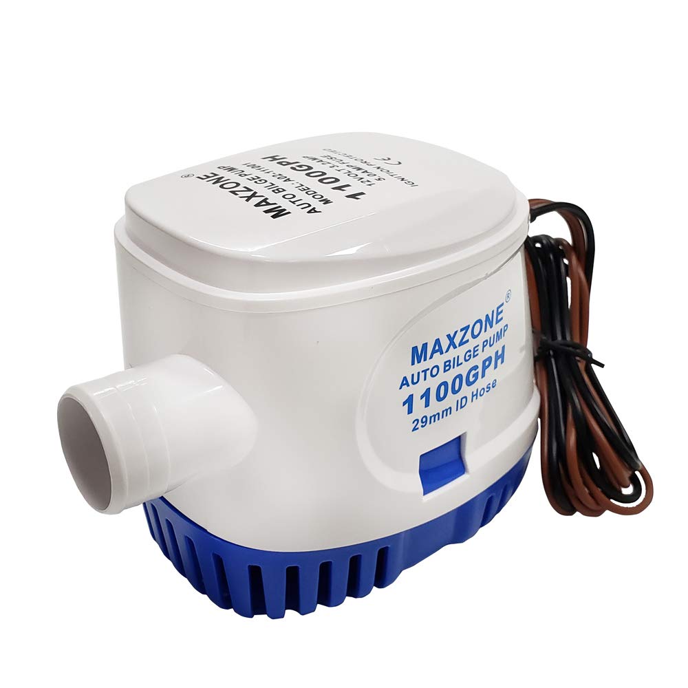 thumbnail image 2 of Amarine Made 12V 1100GPH Automatic Submersible Boat Bilge Pump With Built-in Float Switch 2 of 4