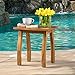GDFStudio Outdoor Accent Side Table | Acacia Wood