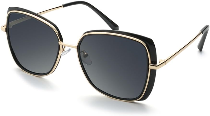 Women Sunglasses Round UV400 Polarized Oversized Square Driving Sunglasses Cat Eye Glasses For Women by BLUEKIKI YEUX