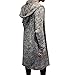 Stunner Men's Spring Slim with Hood Sweater Casual Long Cardigan CN M Grey