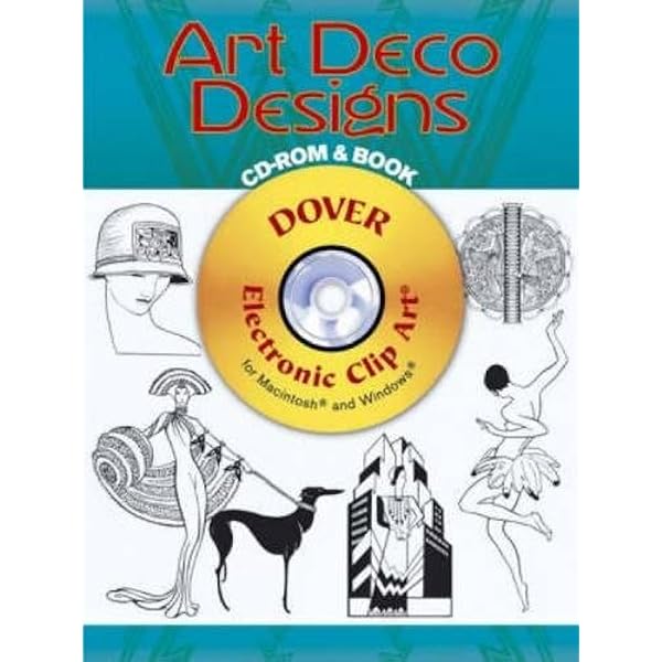 Art Deco Designs Cd Rom And Book Dover Electronic Clip Art Marty Noble 9780486996639 Amazon Com Books