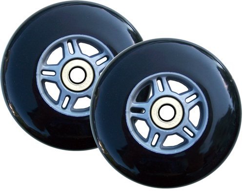 Kick Push 2 Replacement Wheels Abec7 Bearings Scooter, Black, 100mm