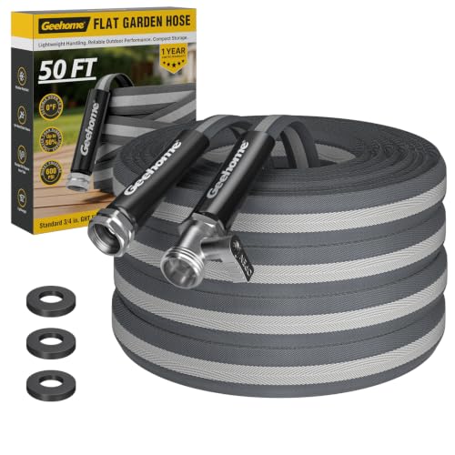 GEEHOME Flat Garden Hose