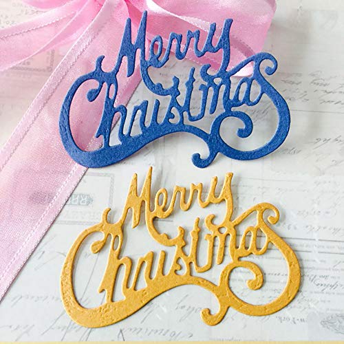 Merry Christmas Cutting Dies Metal Embossing Stencils