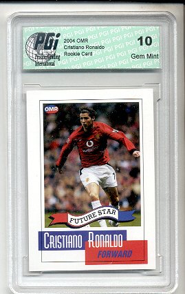 2004 Cristiano Ronaldo Future Stars Rookie card PGI 10