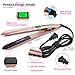 Hair Straightener, 2 in 1 Straightener and Curling Flat Iron for Hair Styling, Tourmaline Ceramic Twist Straightening Irons, Dual Voltage, LCD Display, High-Temperature 200℉-450℉thumb 1