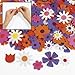 Foam Self-Adhesive Flower Shapes (500 pc)