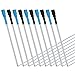 60 Pcs 3.2 Inch Ballpoint Pen Refills for Big Diamond Crystal Pen Black and Blue Ink Ballpoint Pen Replacement Refills