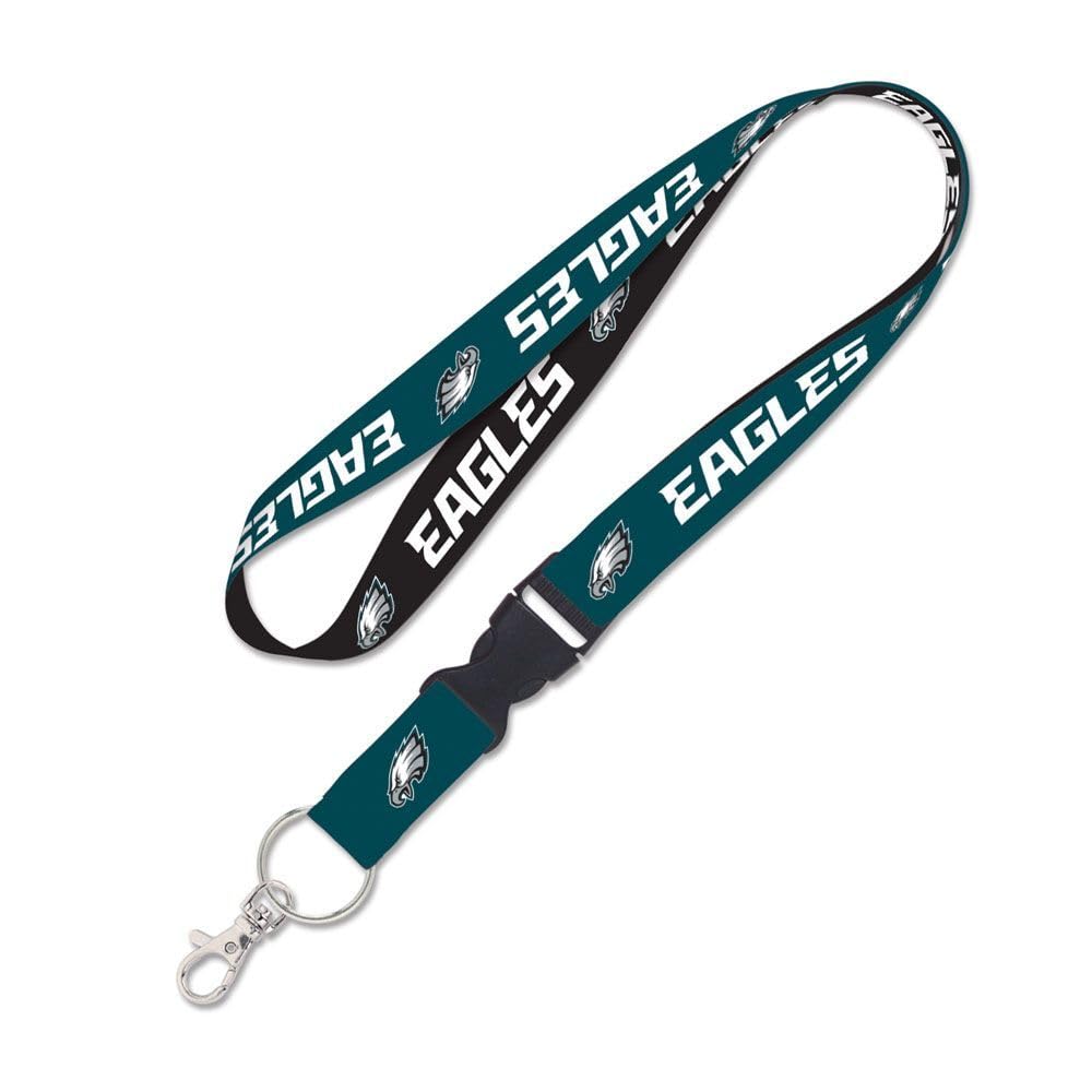 WinCraft NFL Philadelphia Eagles Lanyard with Detachable Buckle, 3/4"