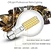 CRLight 8W Edison LED Globe Bulb 80W Equivalent 3000K Soft White 800 Lumens, E26 Base Antique G25 / G80 Clear Glass Globular Dimmable LED Filament Bulbs, Bathroom Vanity Mirror Light, Pack of 3