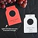 SKEMIX Wine Bottle Tags for Wine Racks and Cellars - 100 Pieces - Blank - Dual Sided - One Size Fits All - Coated Paper